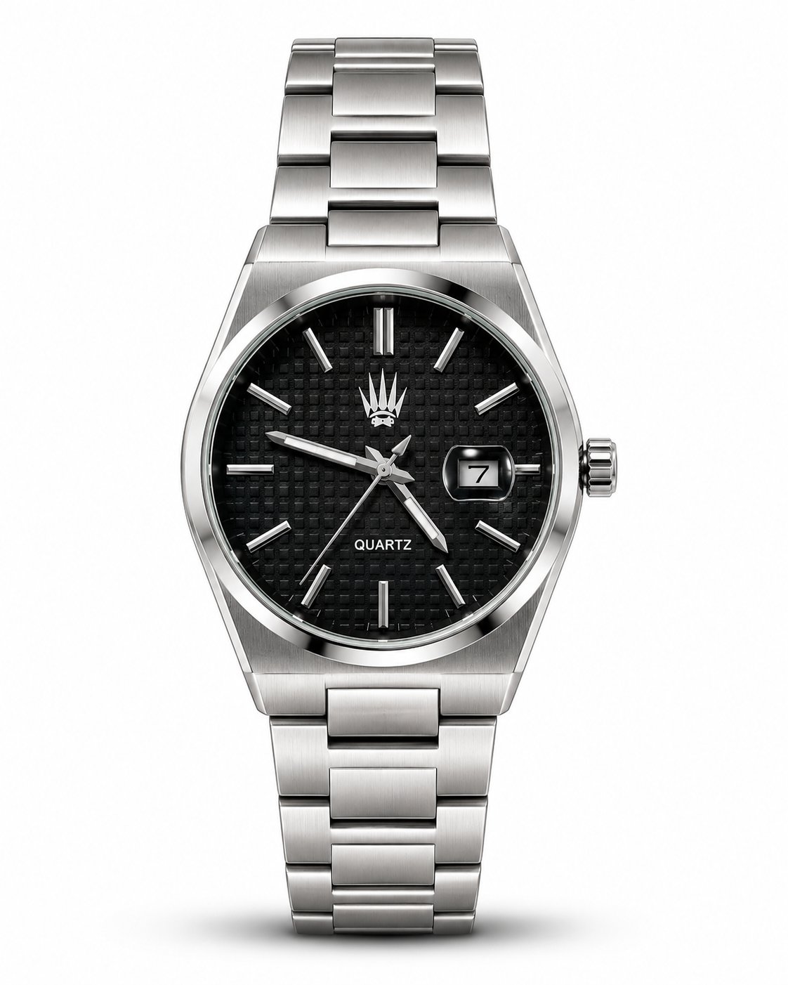 Vortex Silver SİYAH Çelik Kol Saati