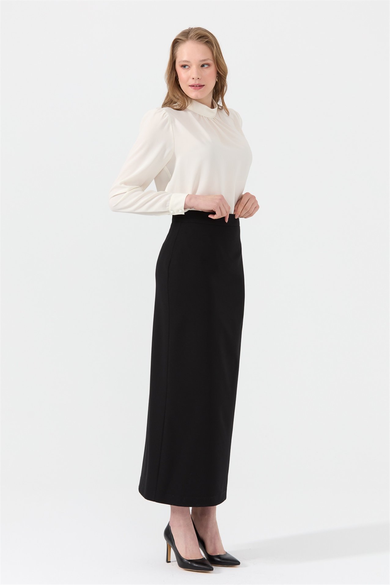 Long black cheap skirt 8d