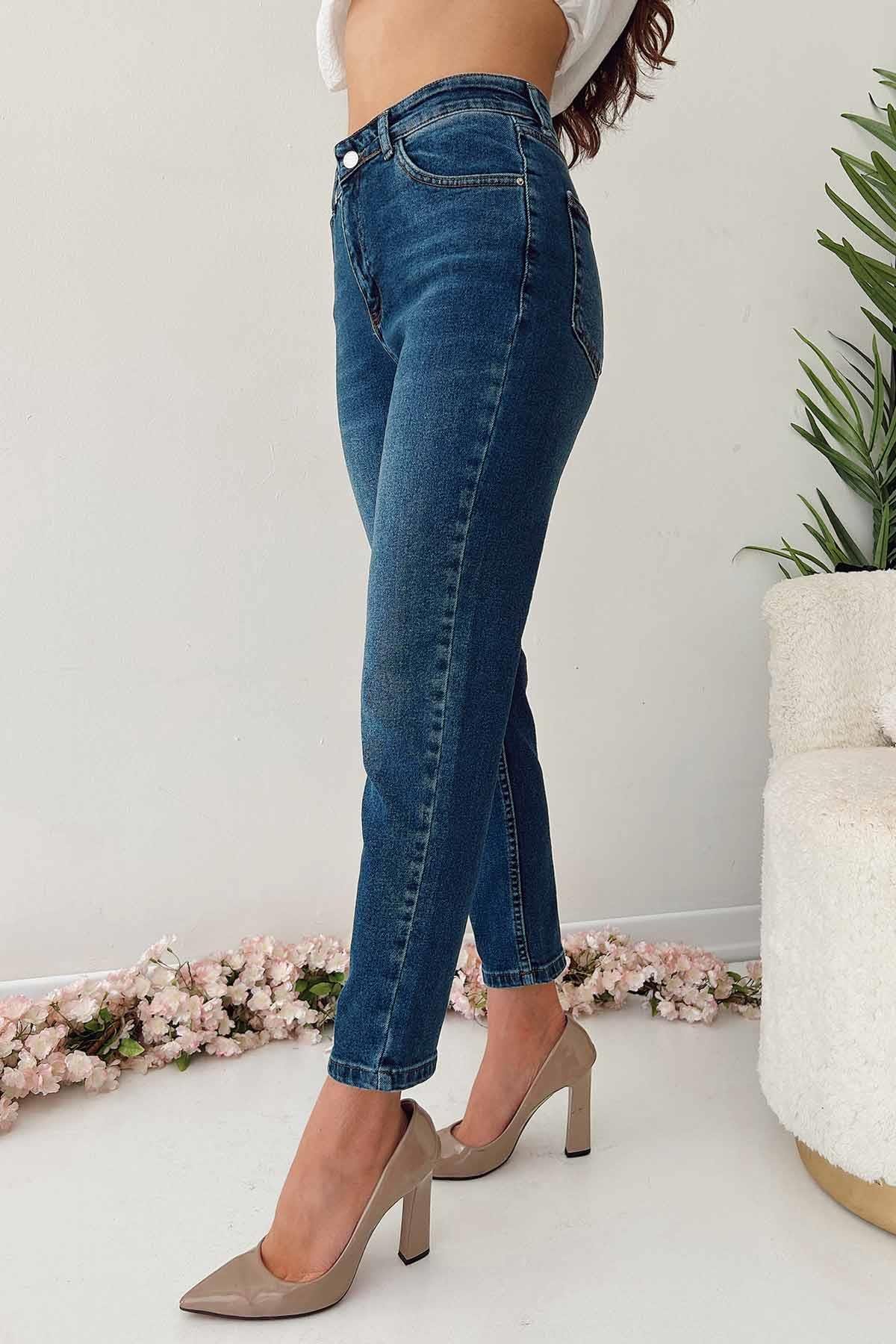 Yuksek Bel Likral Mom Jean Trend k Tasar mlar minetanbutik