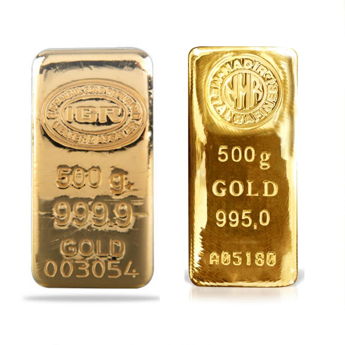 500gr 24 Ayar (0.995 milyem) Külçe Altın