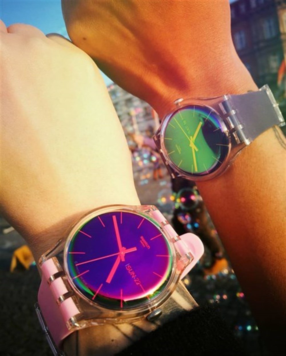 Swatch SUOK712 Polapurple Unisex Kol Saati