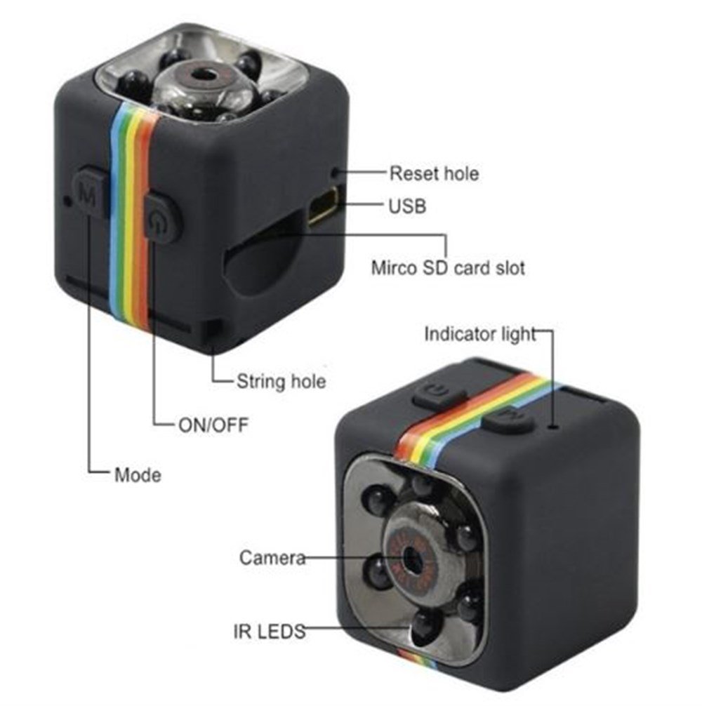 Sq11 Hareket Sensörlü 1080P Gece Görüşlü Mini Kamera