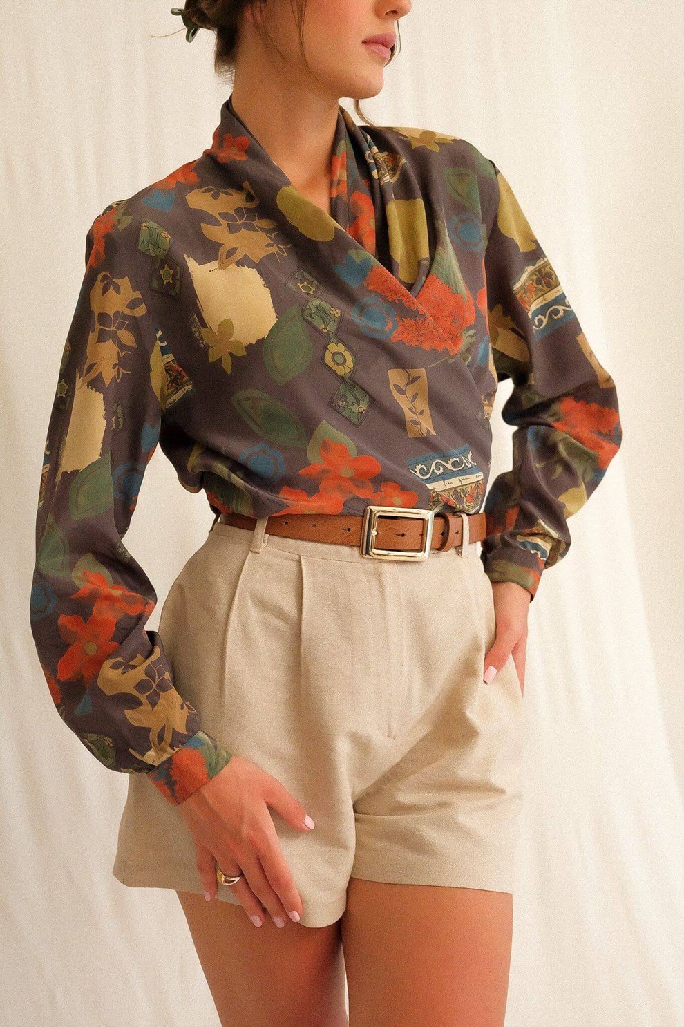 Büyükannemin Sandığı Vintage | Gömlek | 80ler Anvelop Bluz