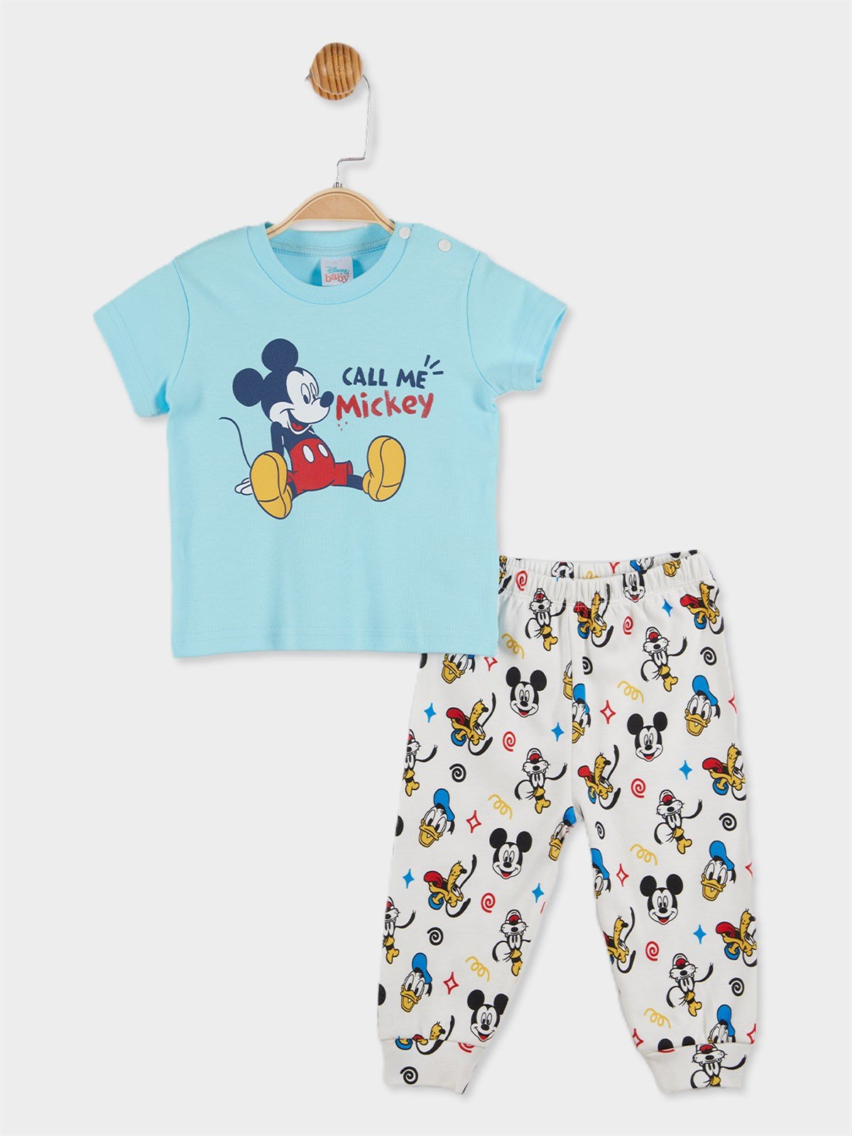 Disney Mickey Mouse Lisanslı Erkek Bebek Pijama Takımı 20844 | Supermino