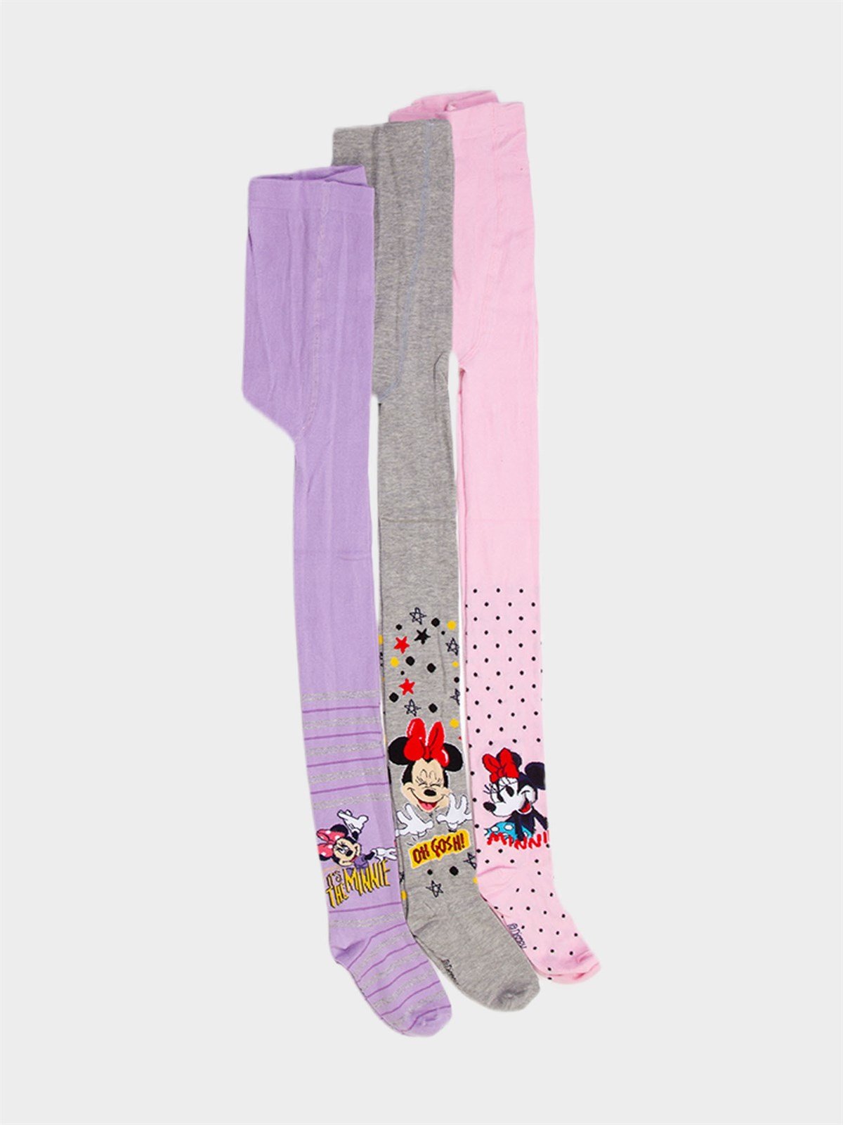 Disney Minnie Mouse Lisanslı Kız Çocuk 3 Adet Külotlu Çorap 20507 |  Supermino