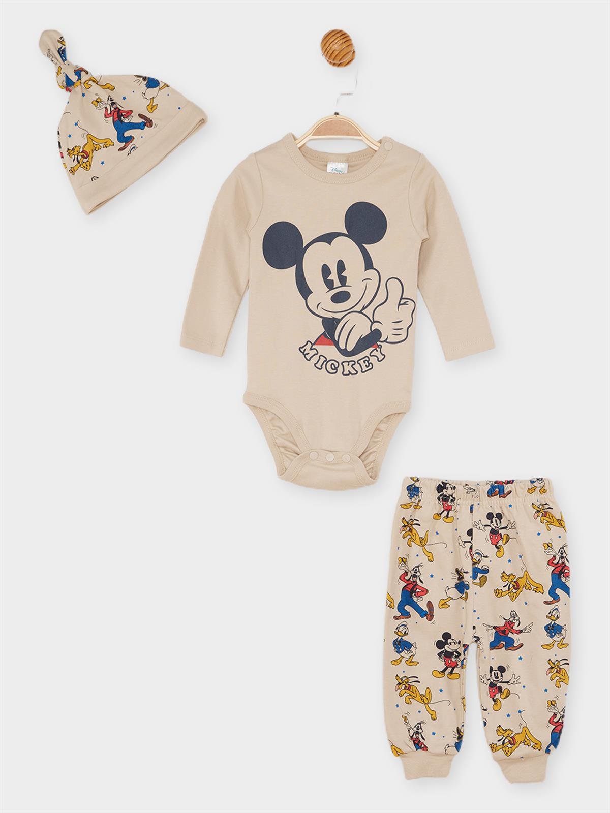Mickey Mouse Lisanslı Erkek Bebek 3'lü Set 21456 | Supermino