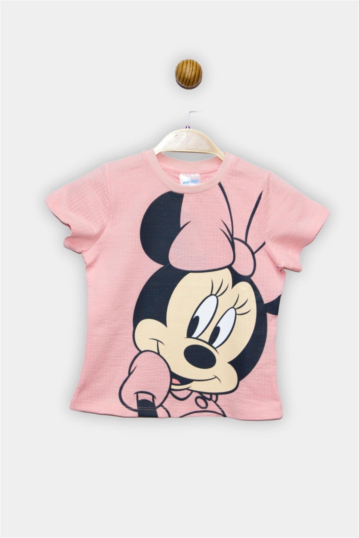 Minnie Mouse Lisanslı Kız Çocuk Tshirt 21351 | Supermino