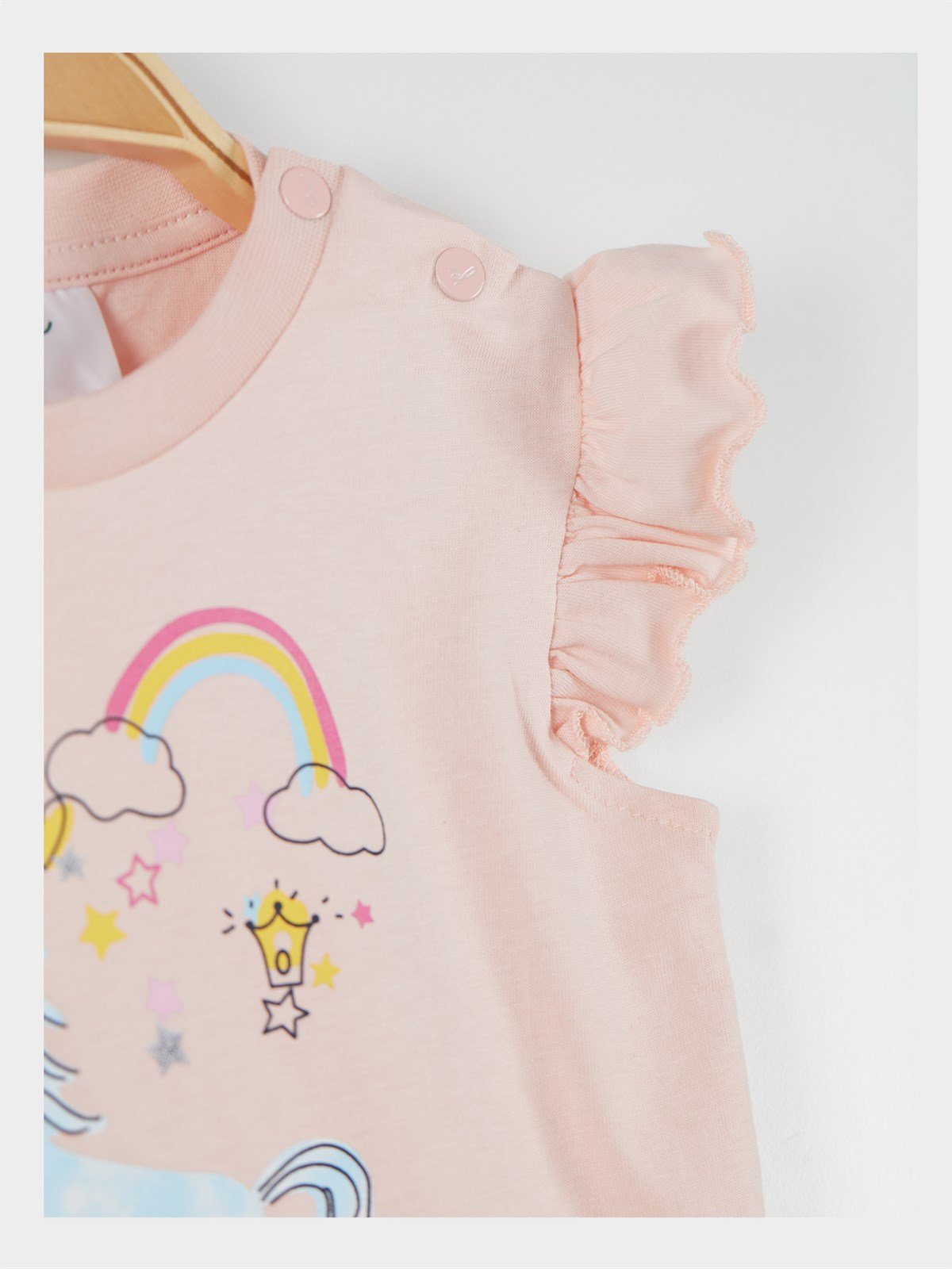 Panolino Kız Bebek Tişört ve Şort 2'li Takım 20787 | Supermino