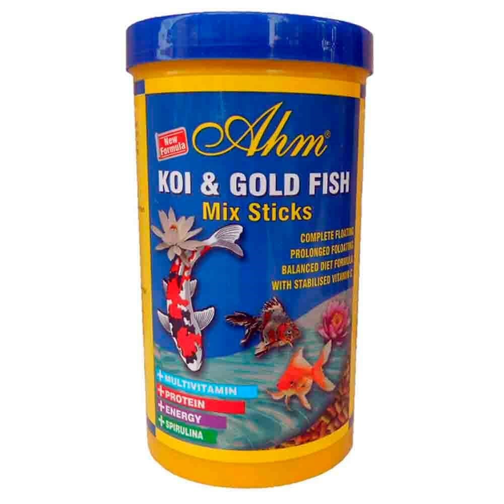 Ahm Pond Mix Sticks Koi Ve Japon Balığı Yemi 1000 ml-AMAZONPETCENTER.COM