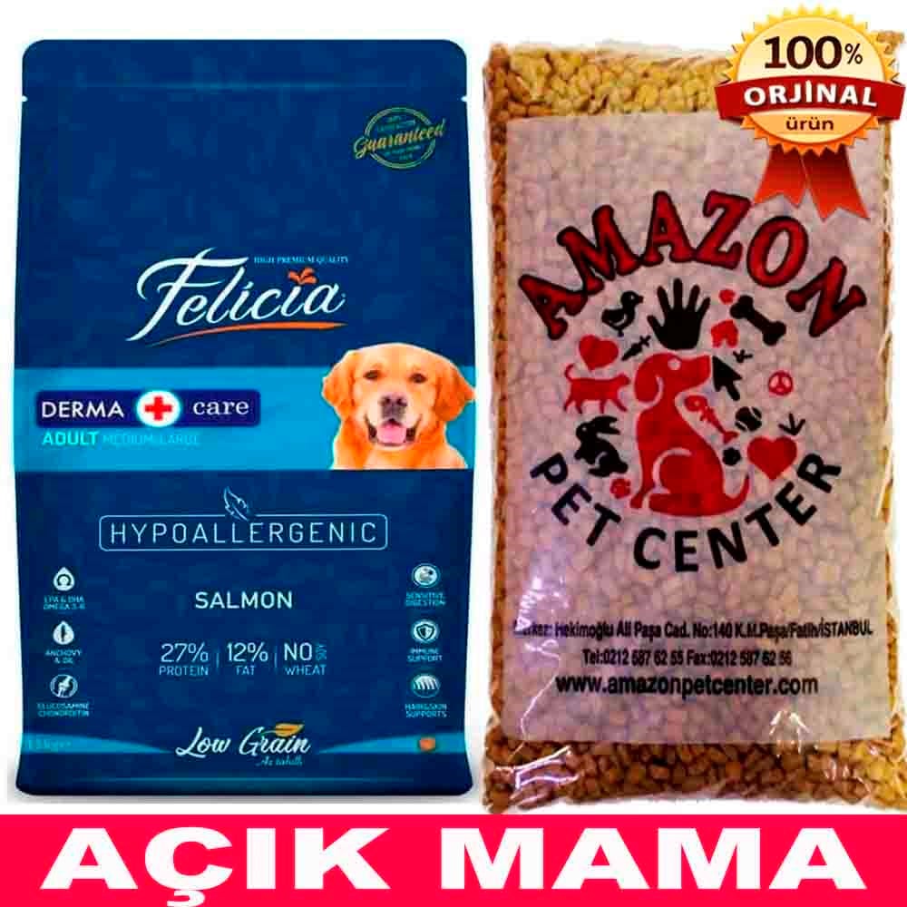 Felicia Az Tahıllı Somonlu Yetişkin Köpek Maması Açık 1  Kg-AMAZONPETCENTER.COM