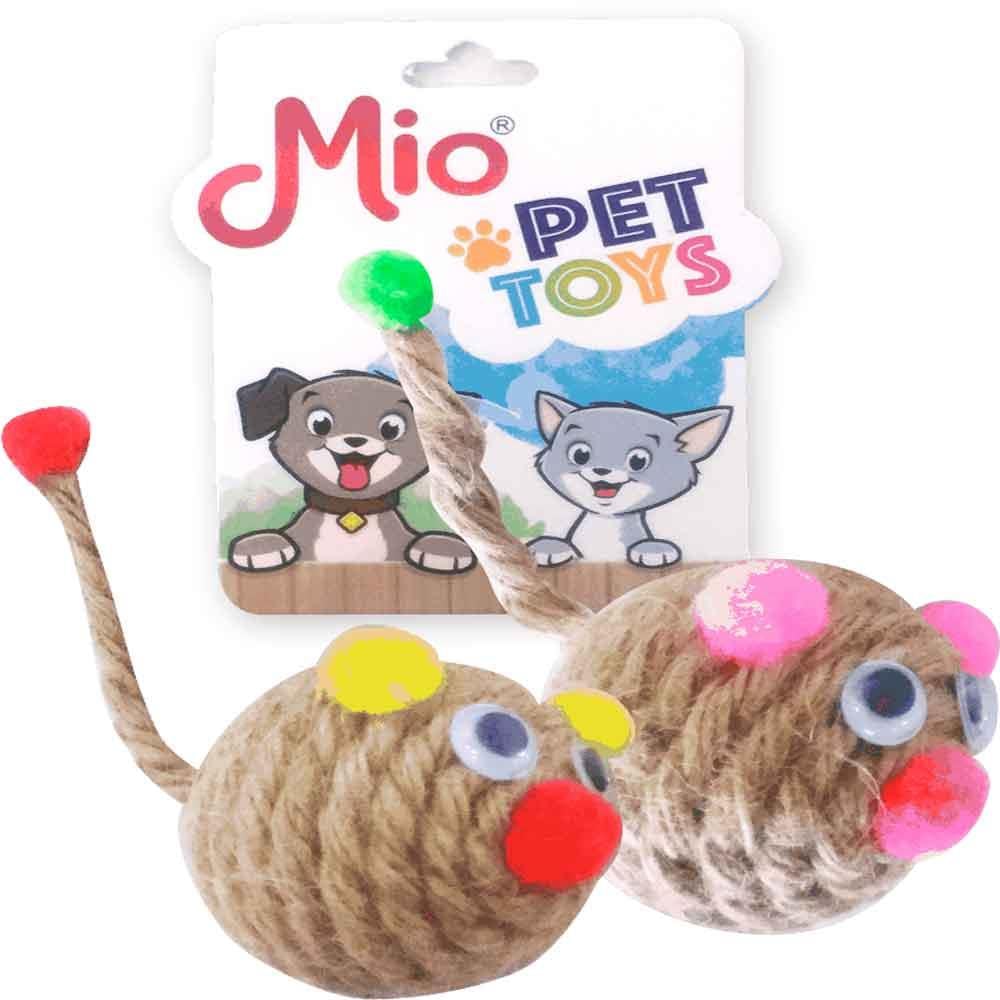 Mio Kedi Oyuncağı Renkli No 6 İp Top 1 AD