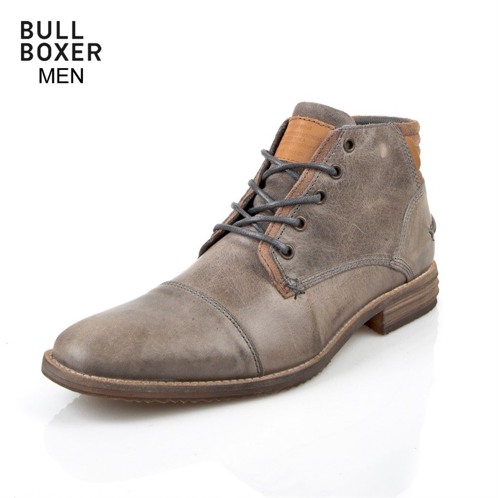 Bullboxer diever cap shop toe chukka boot grey