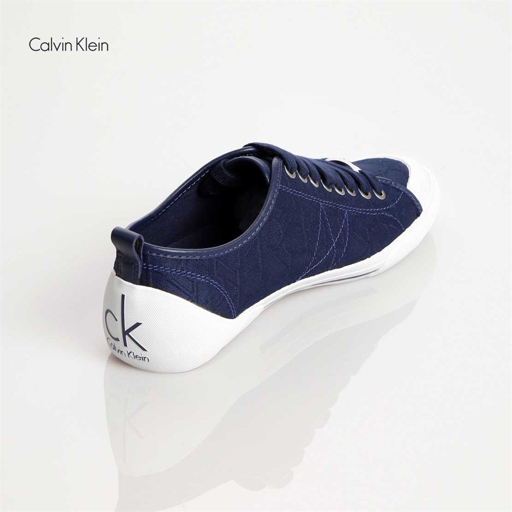 Calvin Klein Erkek Keten Ayakkabı Kauçuk Taban O10806 DNY CK MOD LOGO 3D  JACQUARD RUBBER DARK NAVY | Marka Park