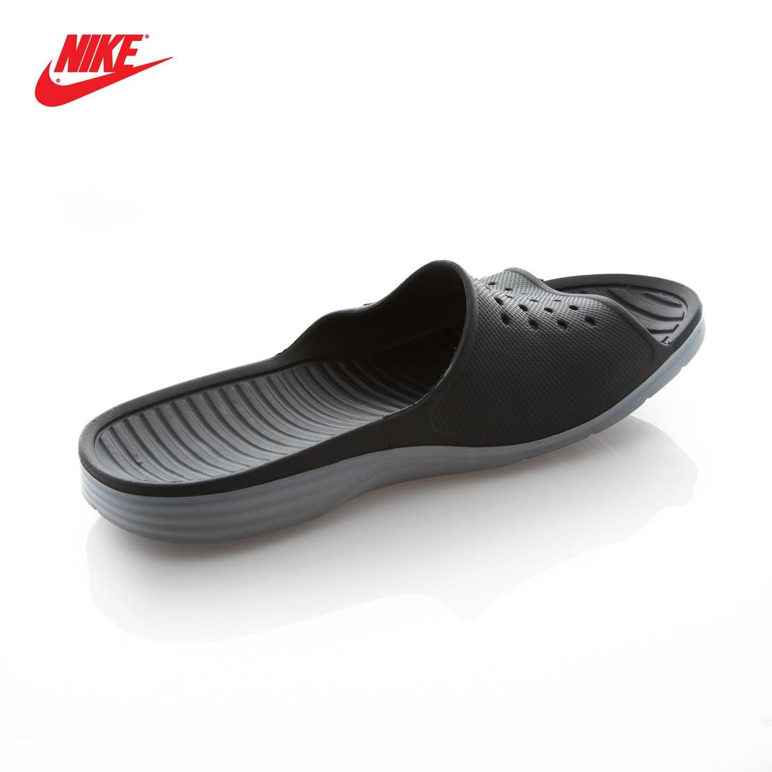 Nike Erkek Terlik Eva-kauçuk 386163-011 NIKE SOLARSOFT SLIDE BLACK-WHITE |  Marka Park