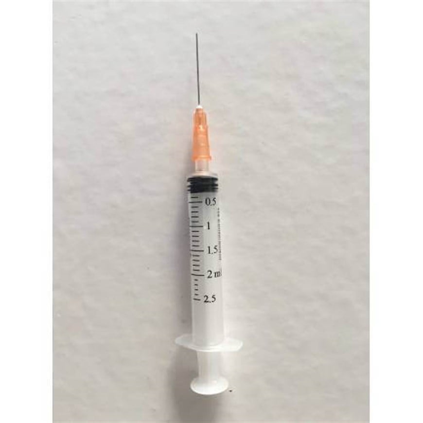 Ayset 2 CC 3 Parça (Contalı) Turuncu Uçlu Aşı Enjektör