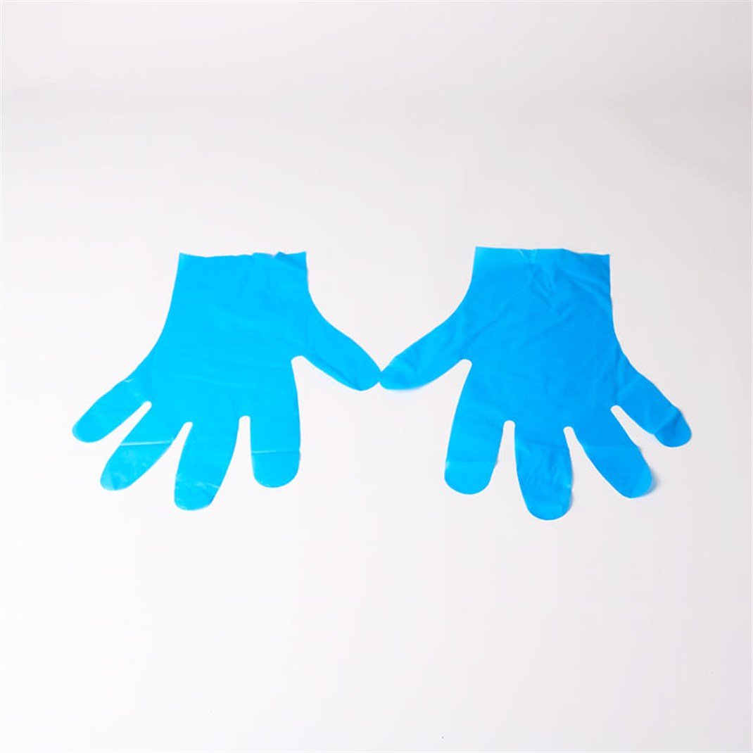 Sayberk Thermoplastic Eldiven Pudrasız Mavi Renk 100'lü Paket