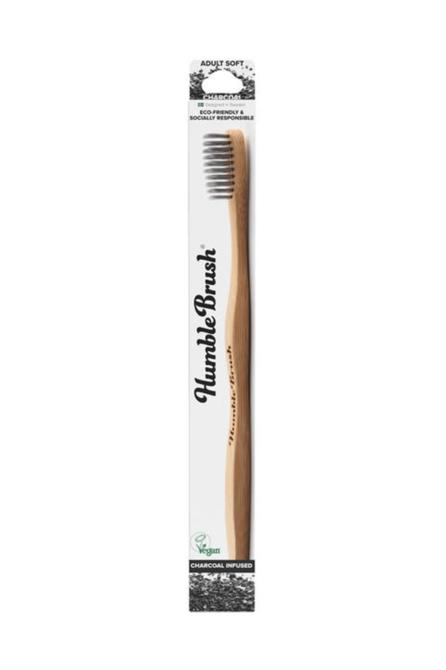 Humble Brush Bambu Kömür İnfüzyonlu Diş Fırçası - Gri