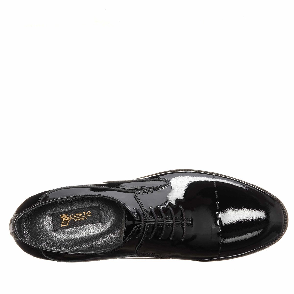 CS1365 Siyah Rugan Üst Kalite Büyük Numara Erkek Klasik Ayakkabı Rahat  Geniş Kalıp