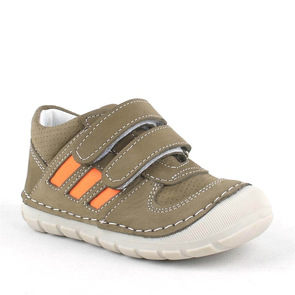 Rakerplus Grizzy Hakiki Deri Haki İlk Adım Unisex Bebek Ayakkabısı