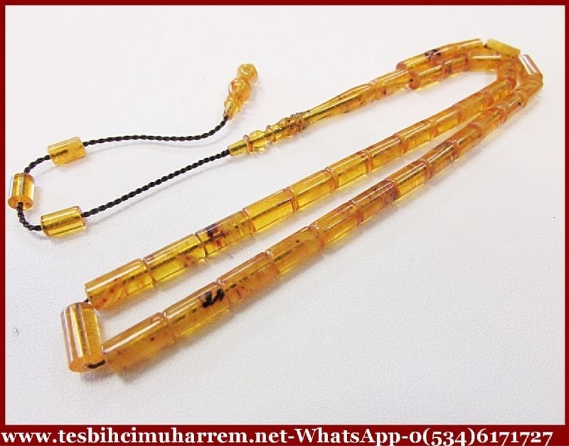 NONAME　金蝉 SIKMA KEHRİBAR TESBİH 5x10 mm BENZEMEZ KİMSE SANA