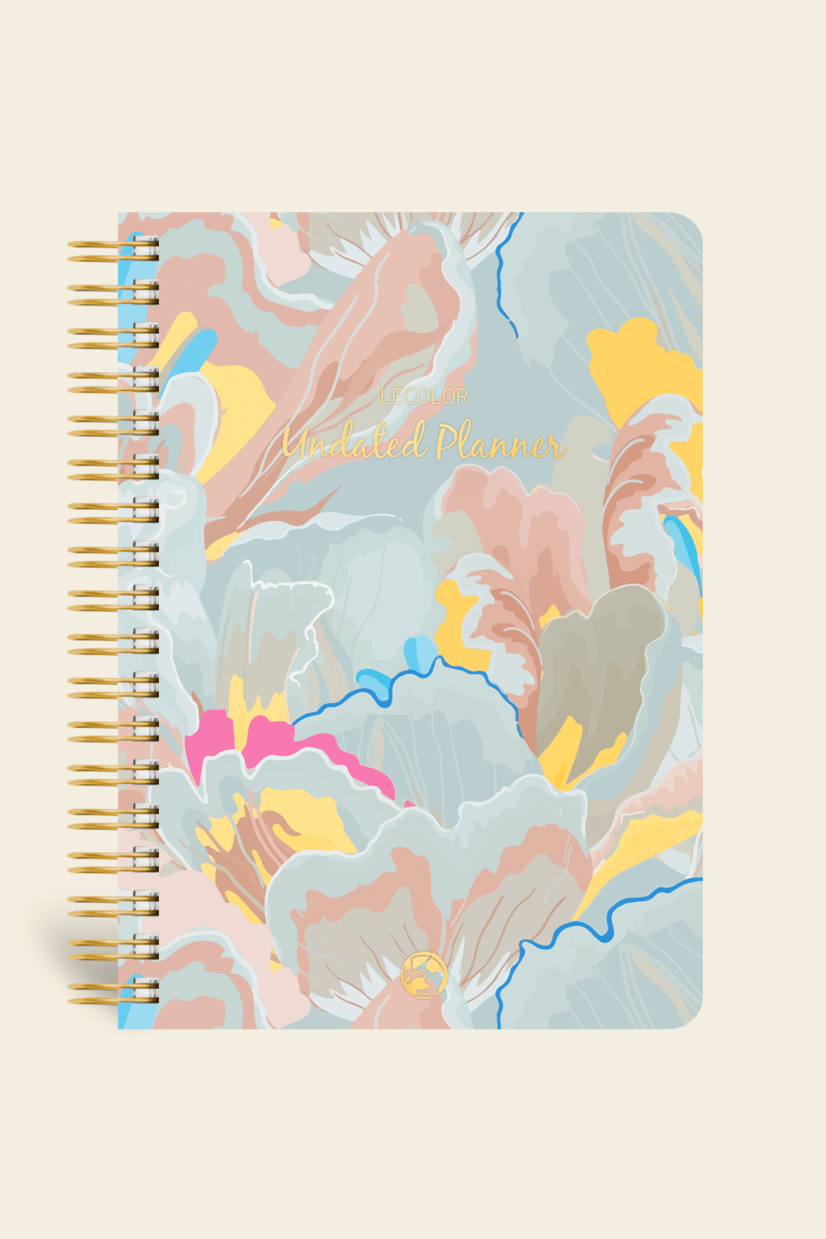 Süresiz Planlayıcı Spiralli Ajanda Defter Lotus 17x24 cm