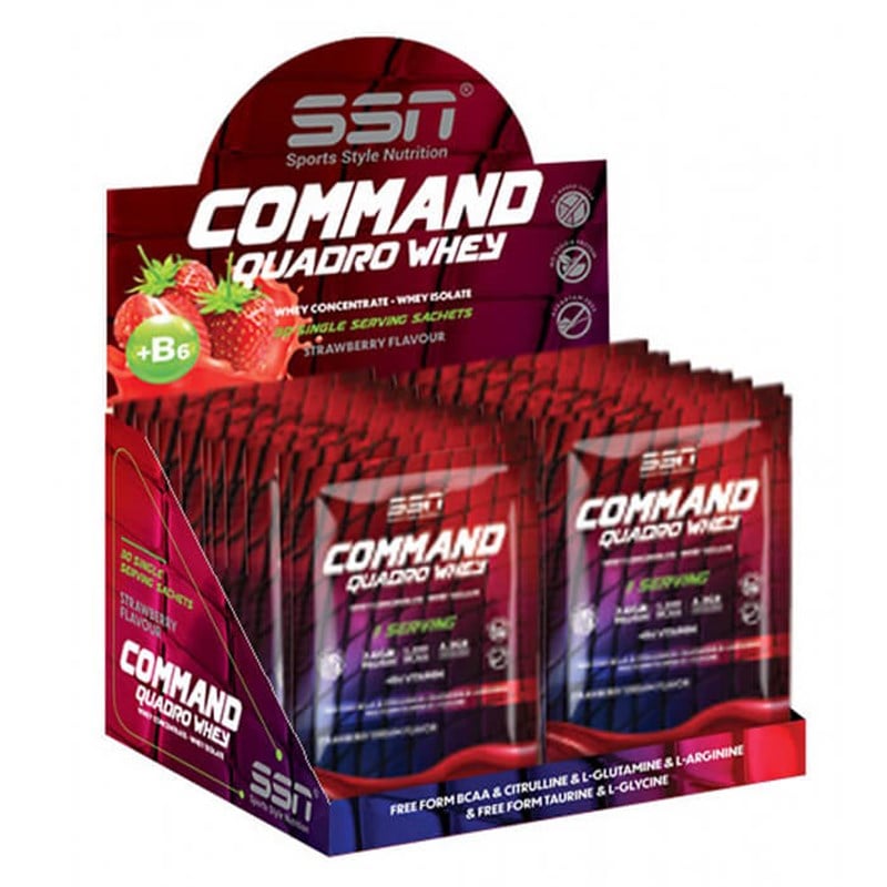 SSN Command Quadro Whey Protein Tozu 30gr 30 Saşe | Gym Market