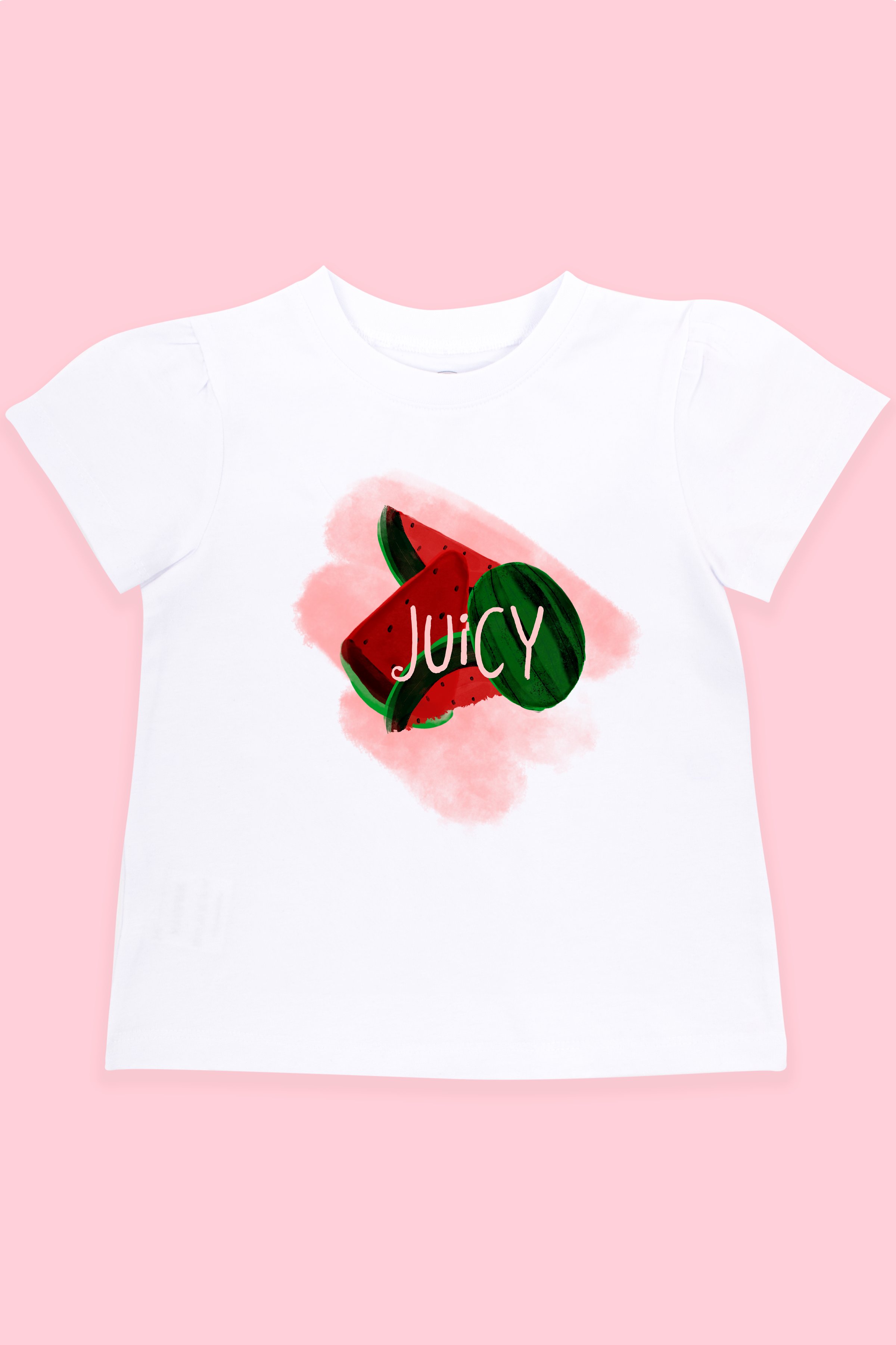 Mavipink 24SS0437 Juicy Baskılı Tişört Beyaz