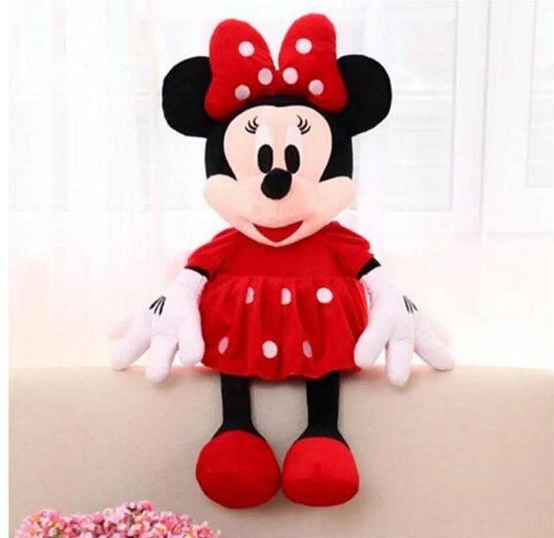 70 cm Minnie Mouse Peluş - Mini Fare Peluş - Uyku Arkadaşı Peluş