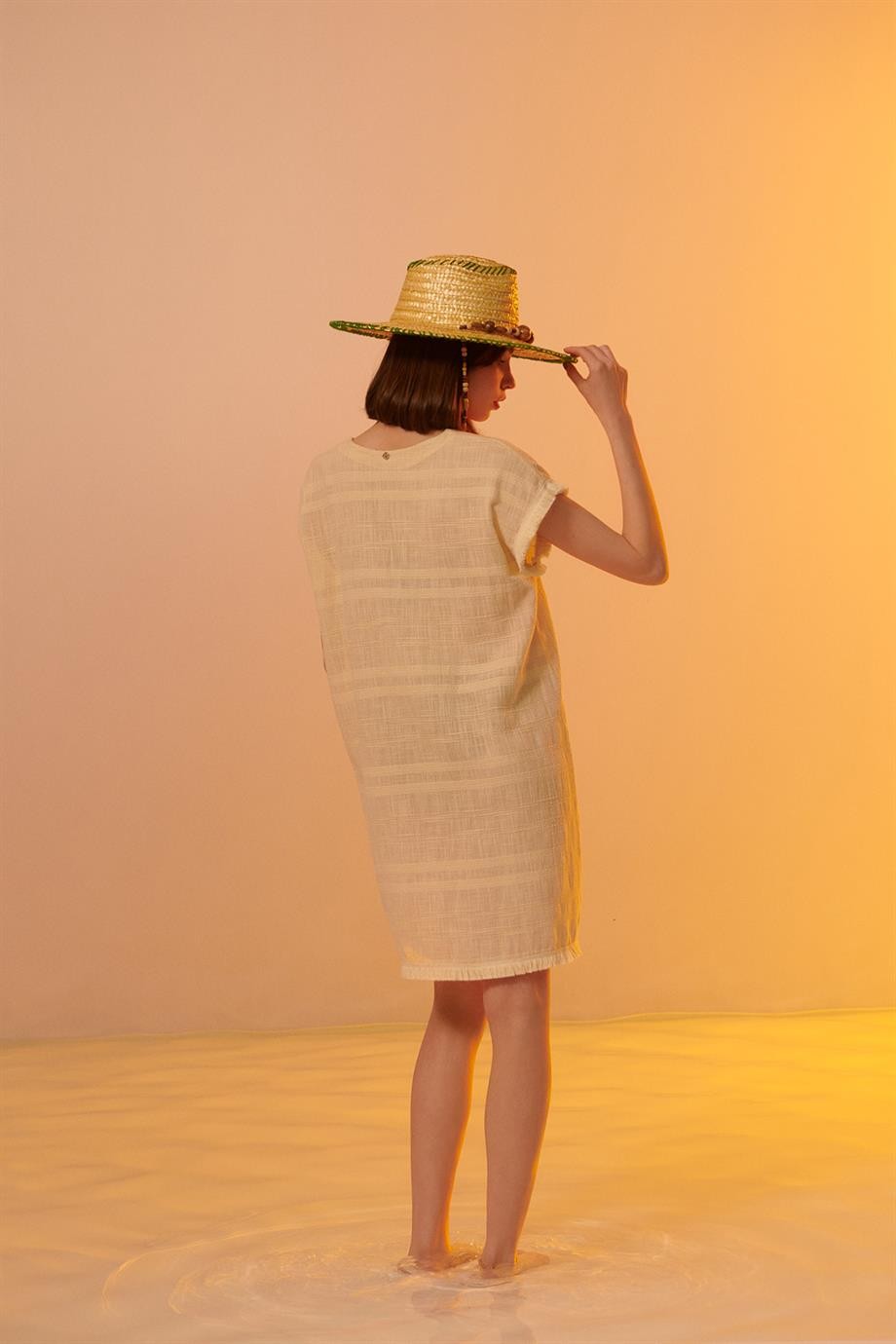 Brigitte Mini Dress Cream