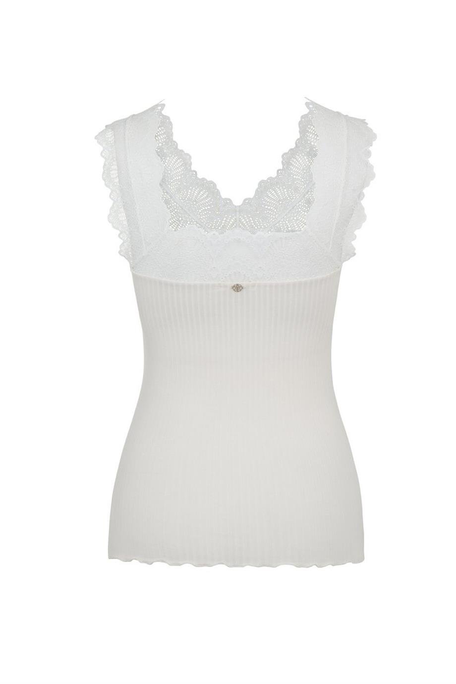 Dahlia Dantel Detaylı Atlet Off White