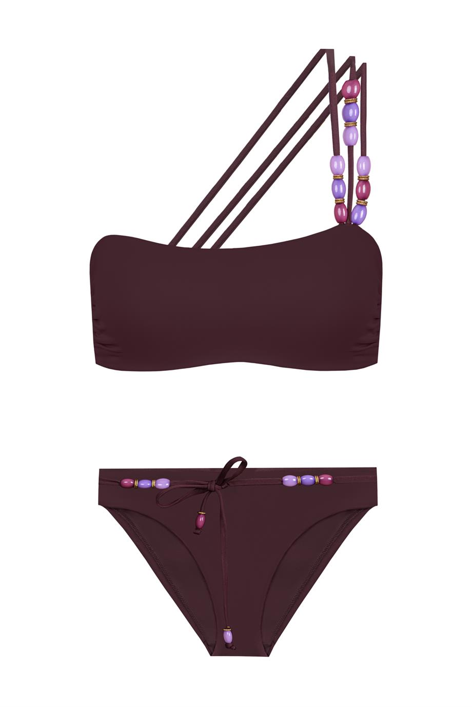 Diana One Shoulder Top Plum
