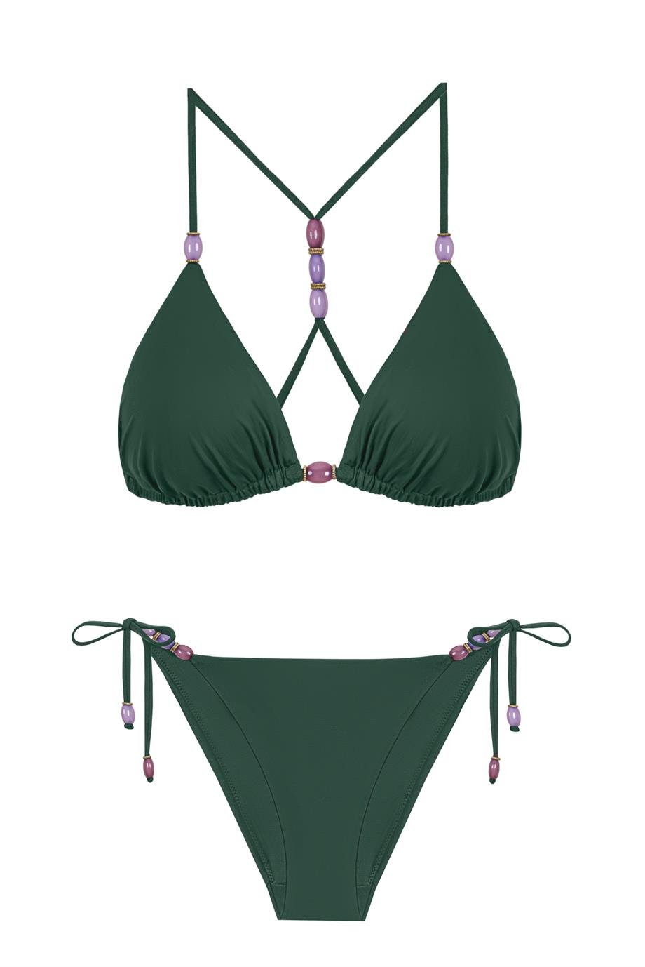 Diana Triangle Top Dark Green