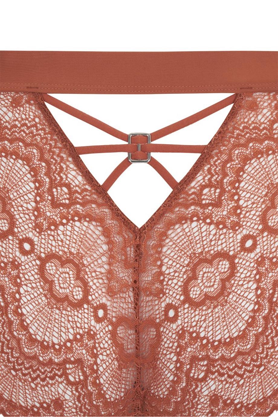 Flame High Rise Briefs Cinnamon
