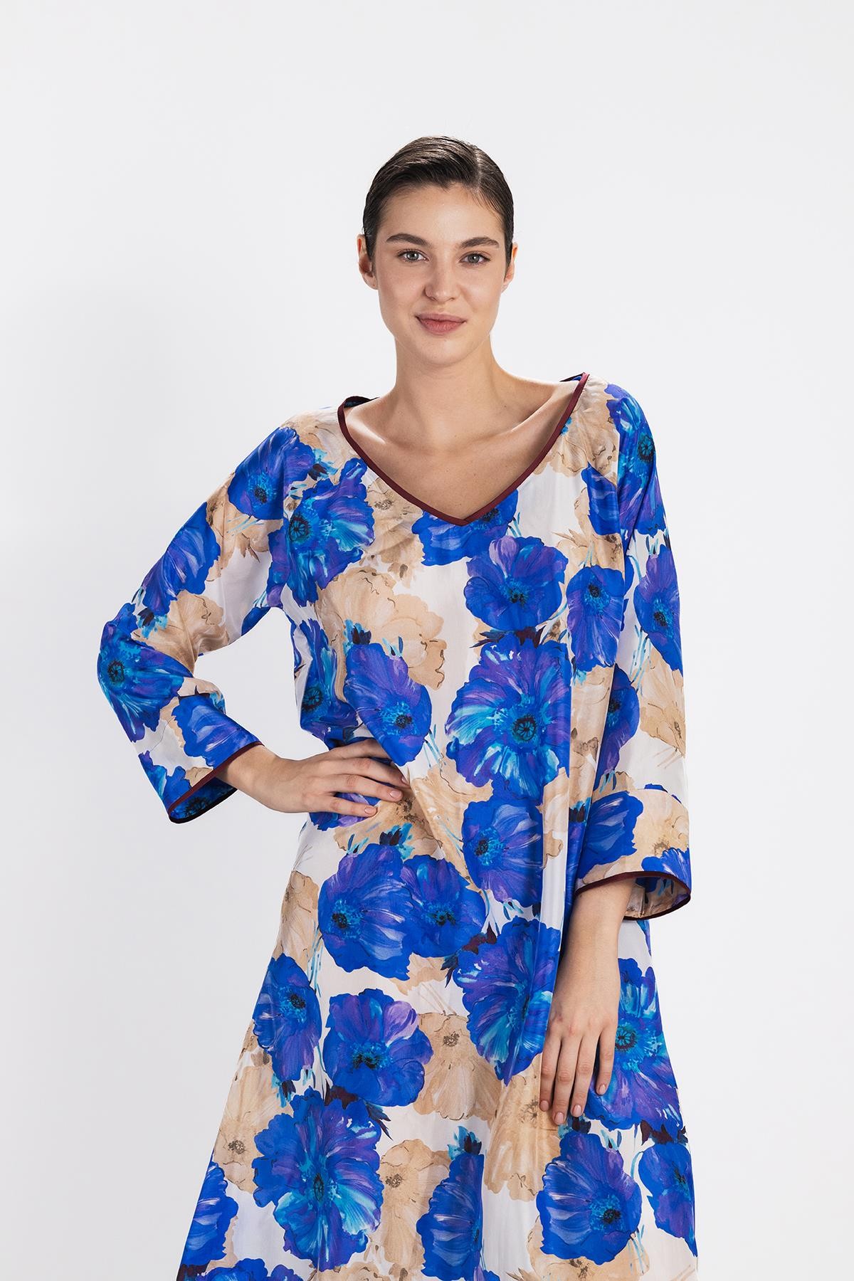 Hawaii Silk Long Dress