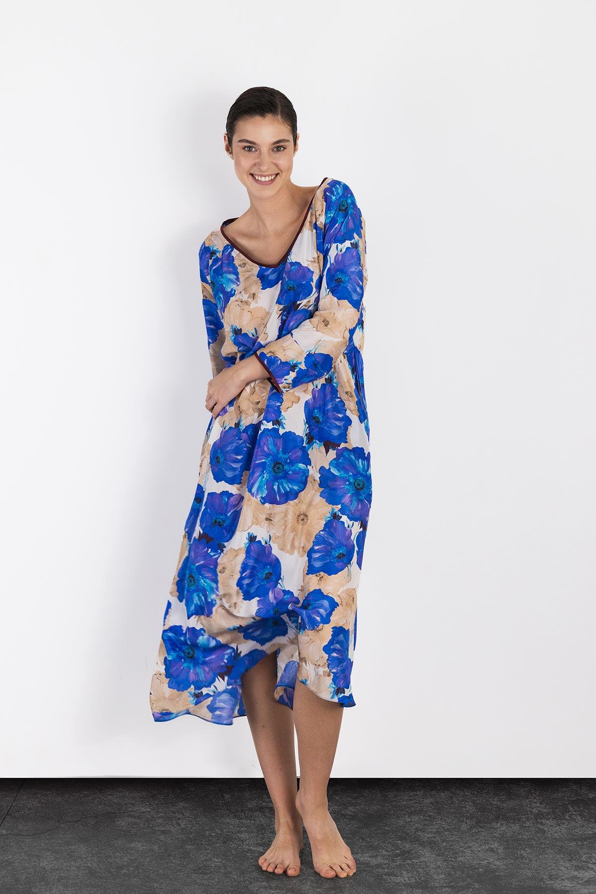 Hawaii Silk Long Dress