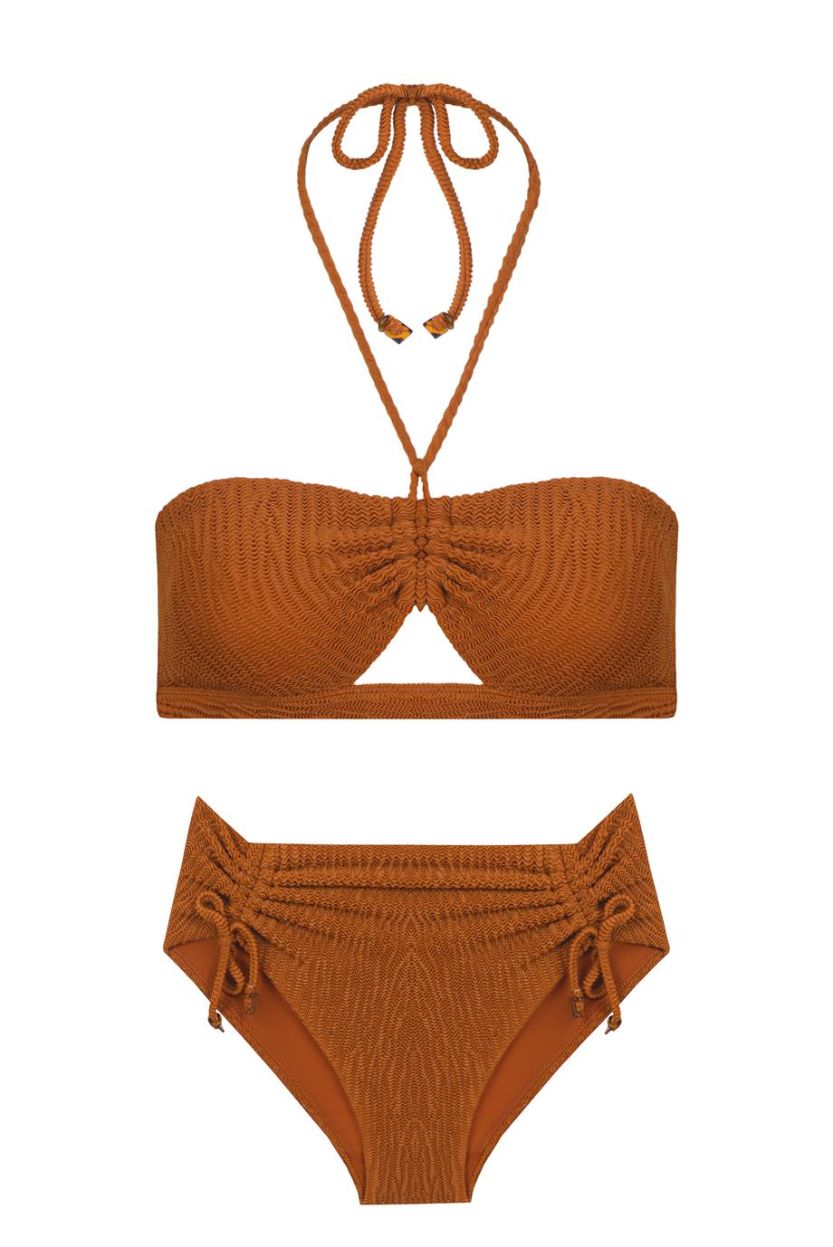 Marilyn Strapless Top Brown