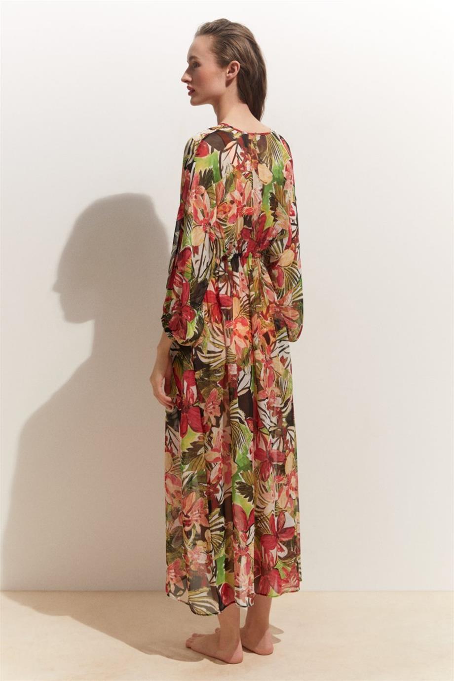 Flowers Santa Cruz Maxi Dress