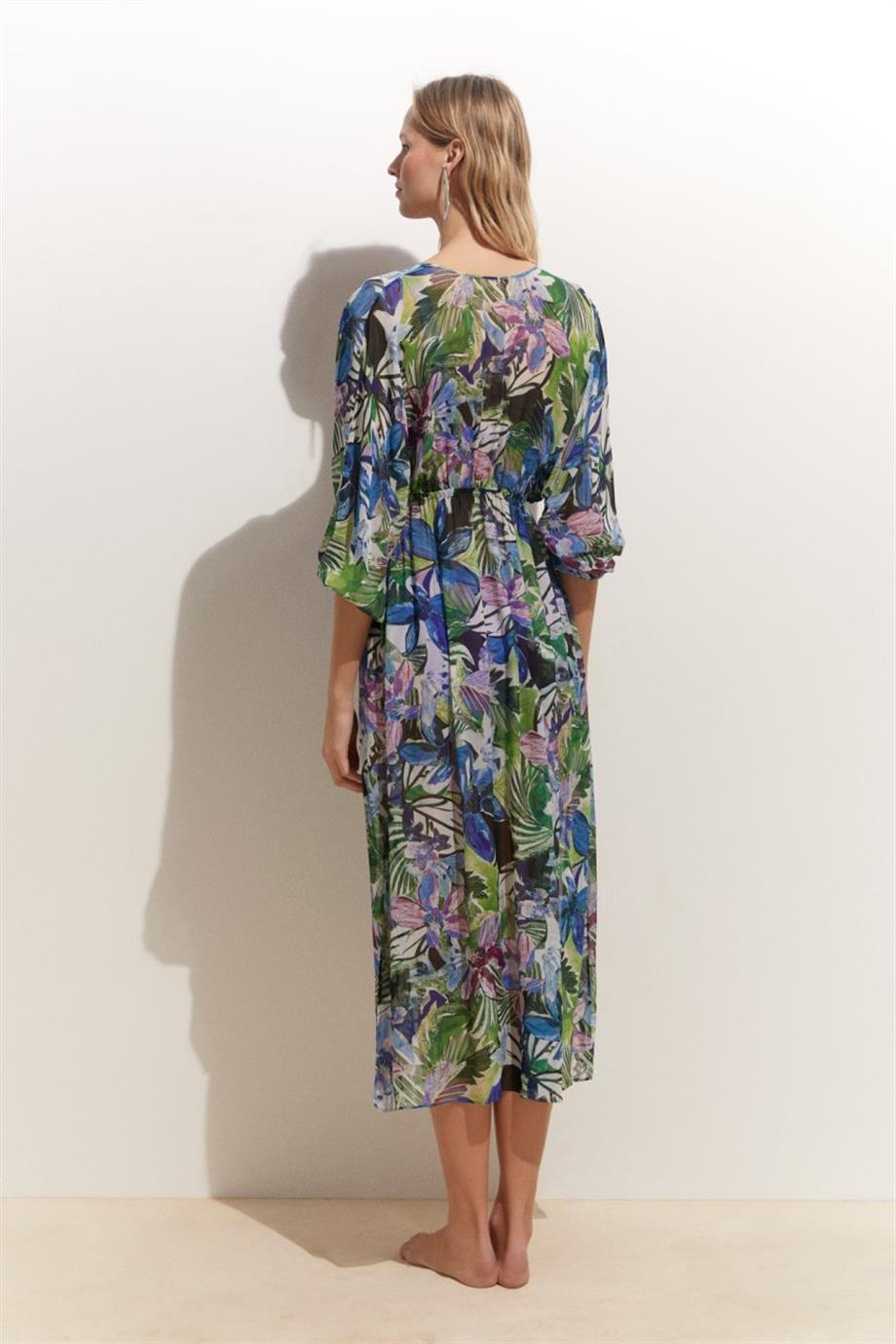 Flowers Santa Cruz Maxi Dress