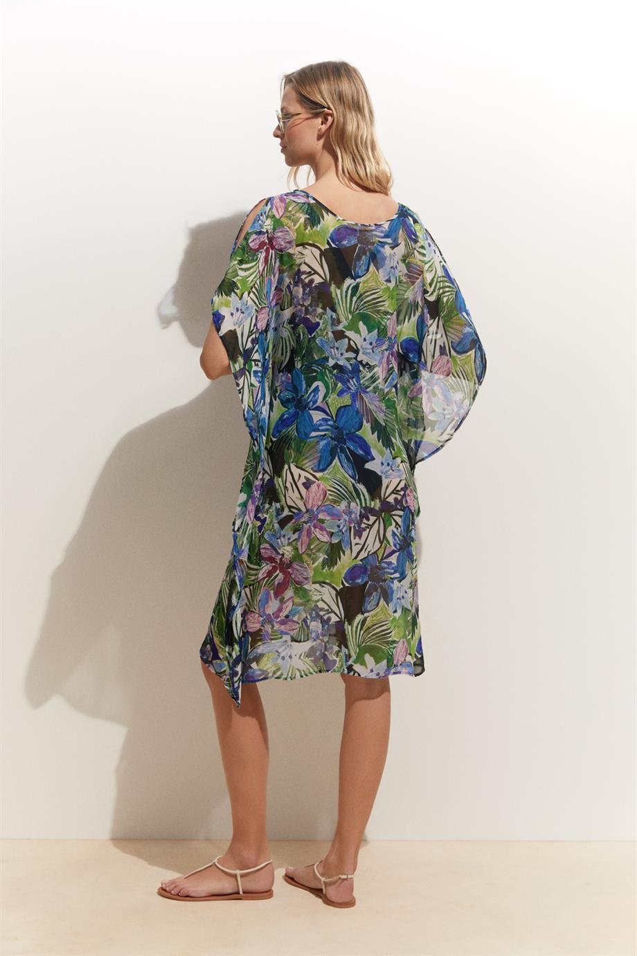 Flowers Skorpions Long Caftan