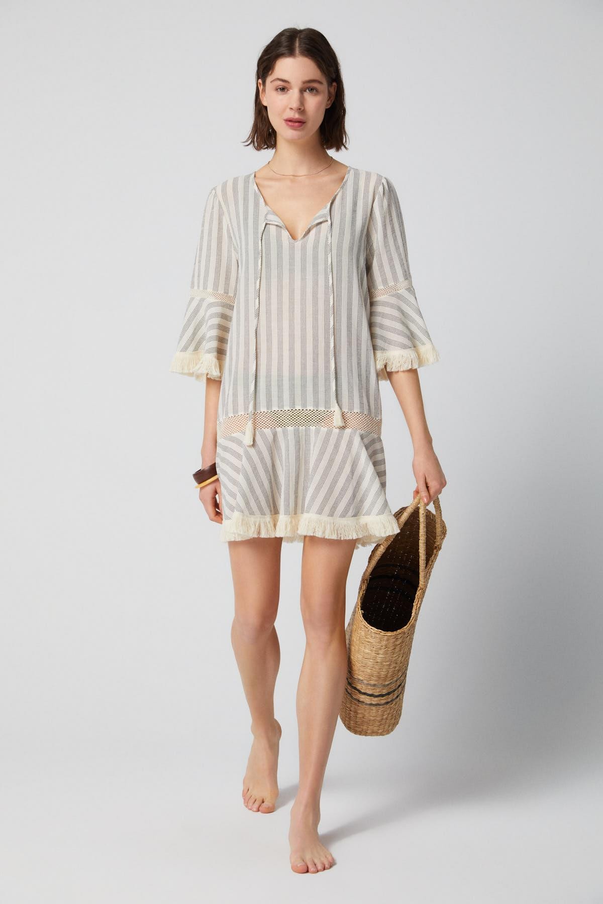 Striped Crude Mini Dress