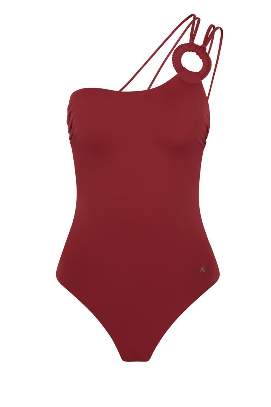 Touch Of Artsinal One Shoulder Swimsuit