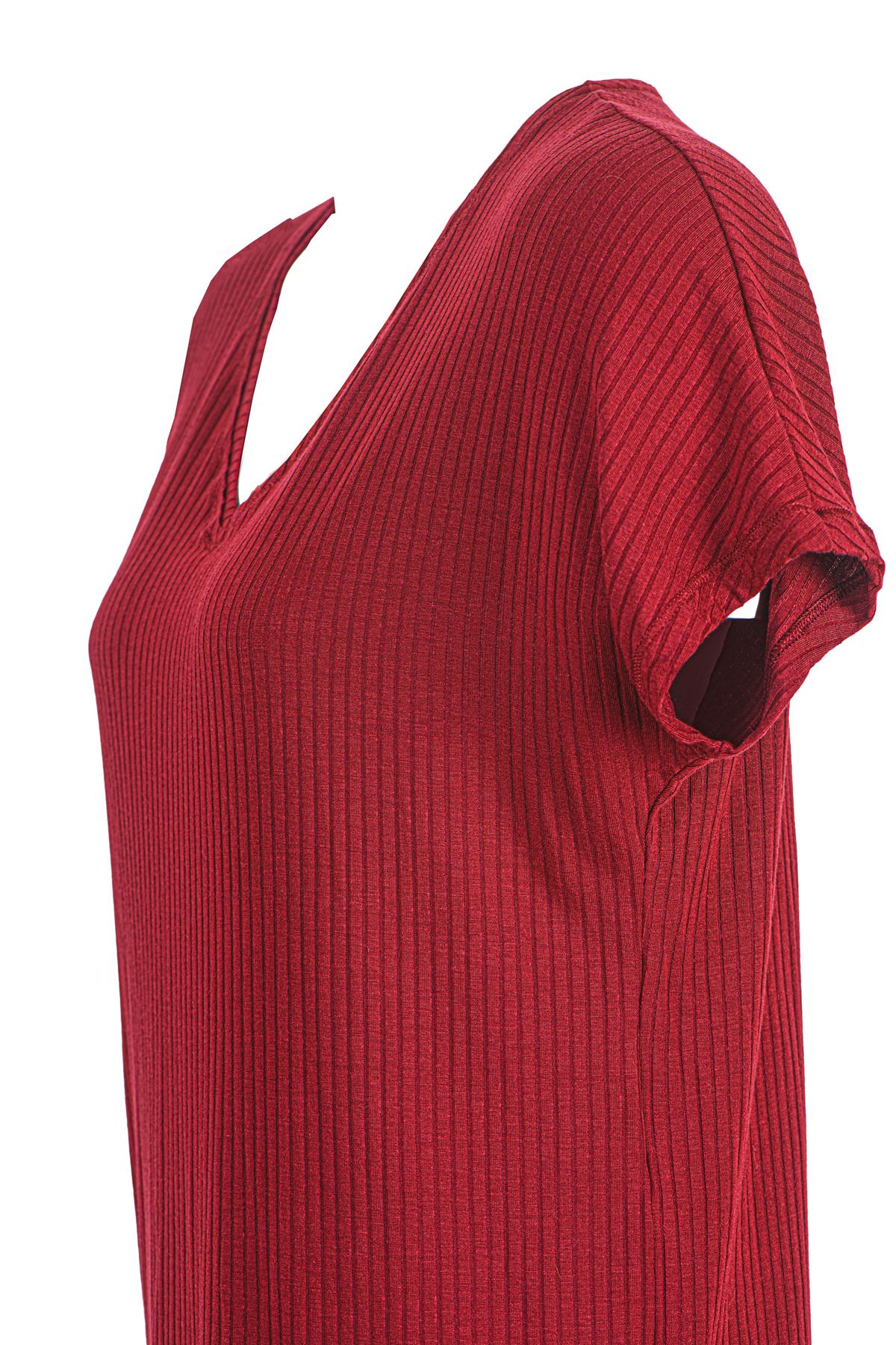 Ultra Comfort  V Shirt Wine