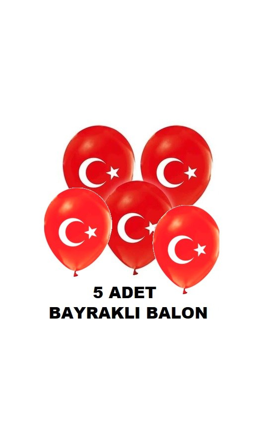 Kırtasiye Seti (5 Adet Bayraklı Balon Boyama Kitabı - 12 li Pastel Boya - 12 li Suluboya - Silgi)