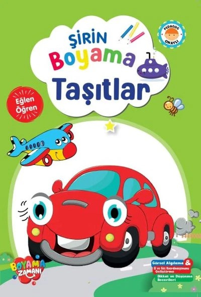 Kırtasiye Seti 6'lı Set (5 Adet Bayraklı Balon - Boyama Kitabı - 12 li Pastel Boya - Oyuncak Araba - Hotwheels Kalem - Çiftli Kalemtraş)