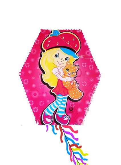 Kırtasiye Seti Oyuncak Kız Öğrenci Seti (5 Adet Bayraklı Balon - Uçurtma- Voleybol Topu - Oyuncak Bebek - Sticker)
