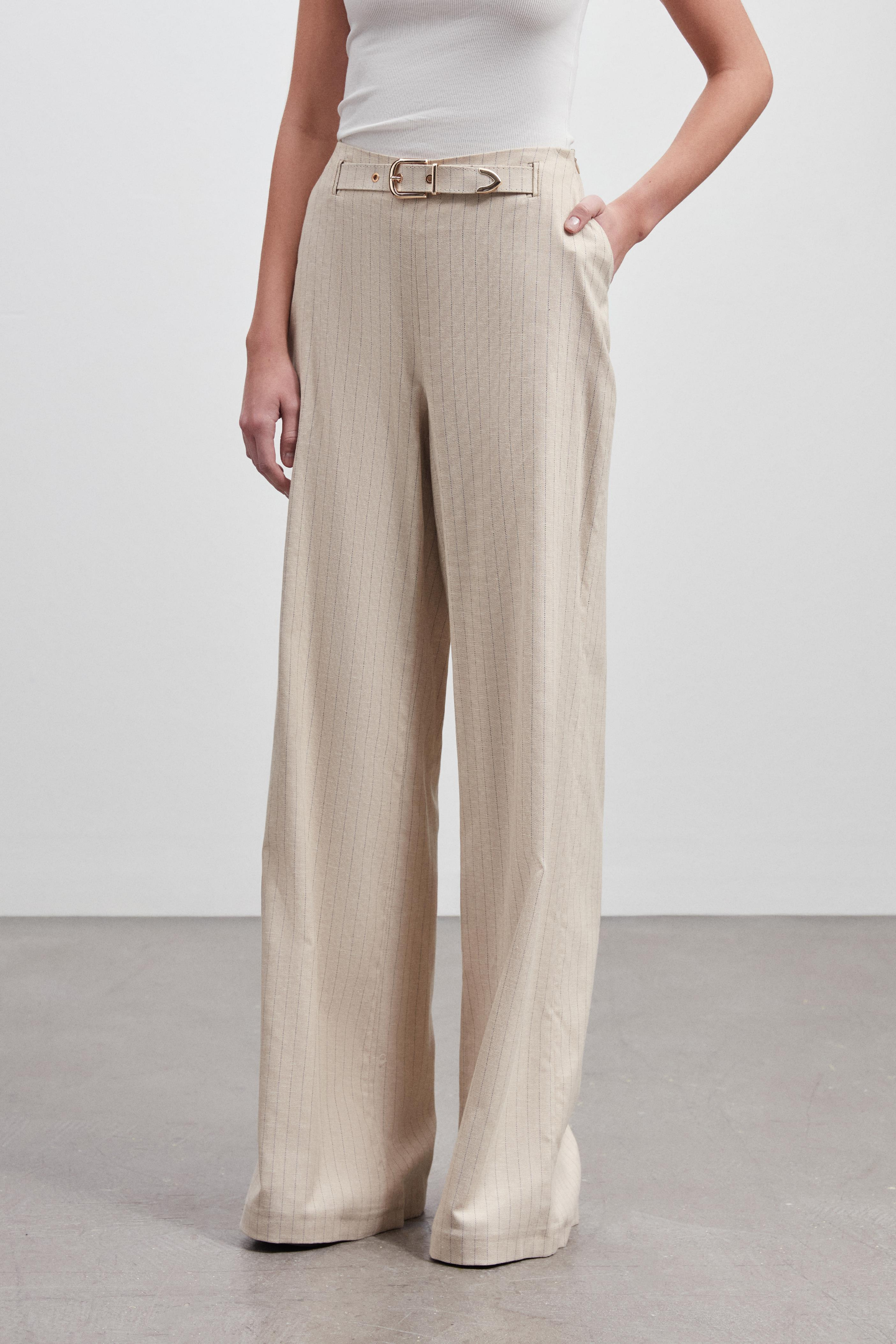 KETEN WIDE LEG PANTOLON