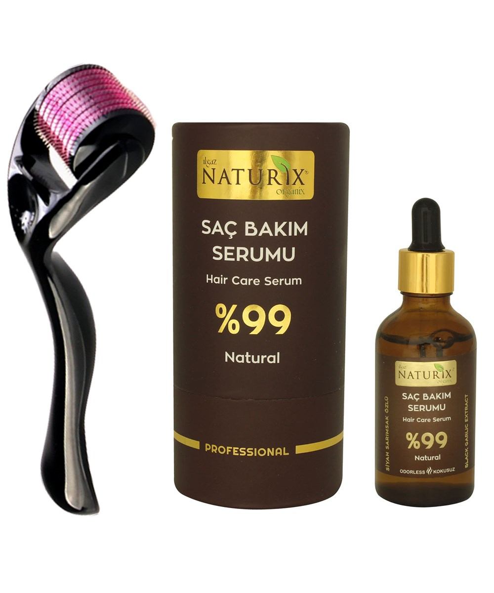 Naturix DERMAROLLER HEDİYELİ %99 Natural Saç Dökülme Önleyici Ve Saç  Çıkarıcı Serum 50 Ml Bakım