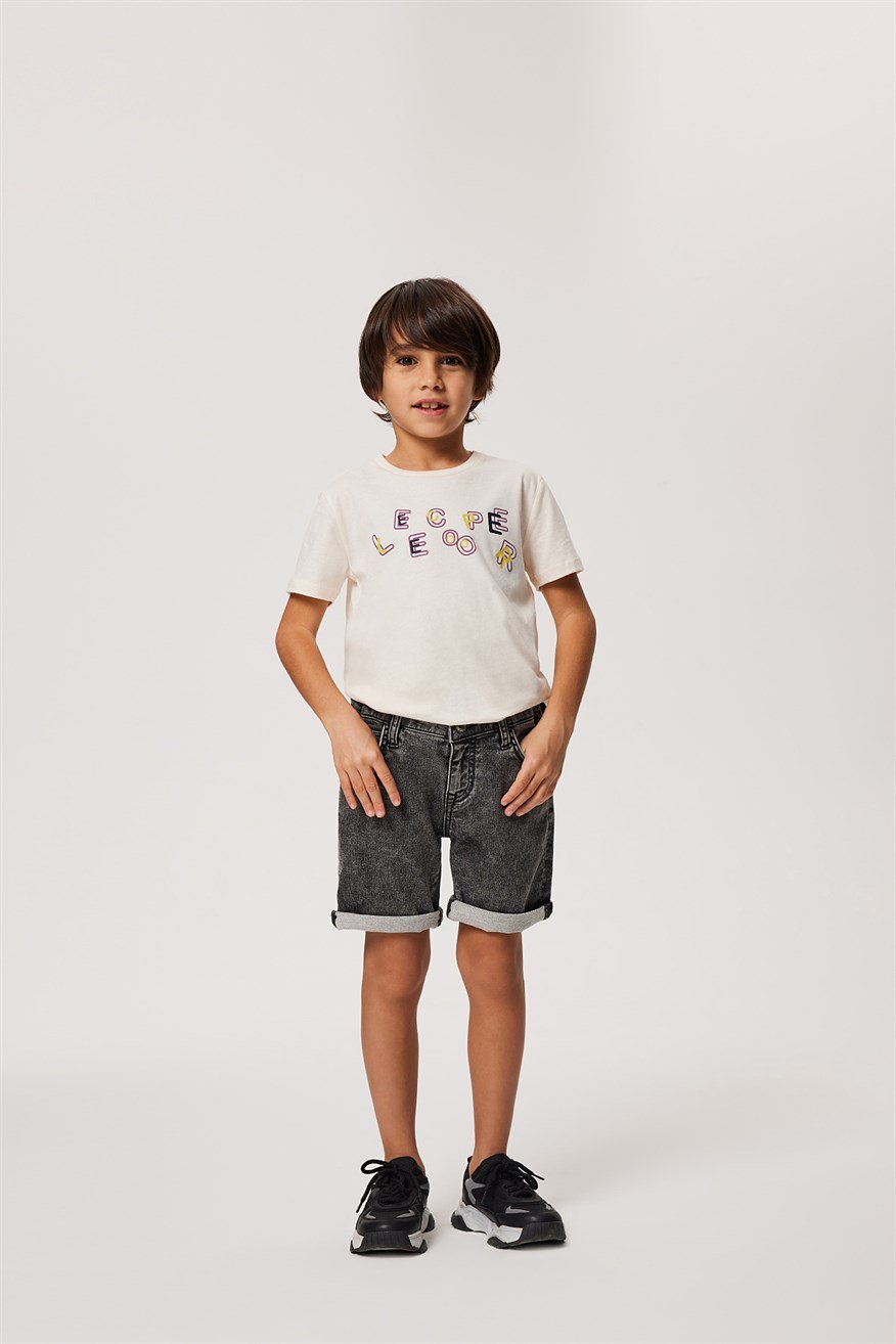 Elyo 7 Erkek Çocuk Jean Şort Denim