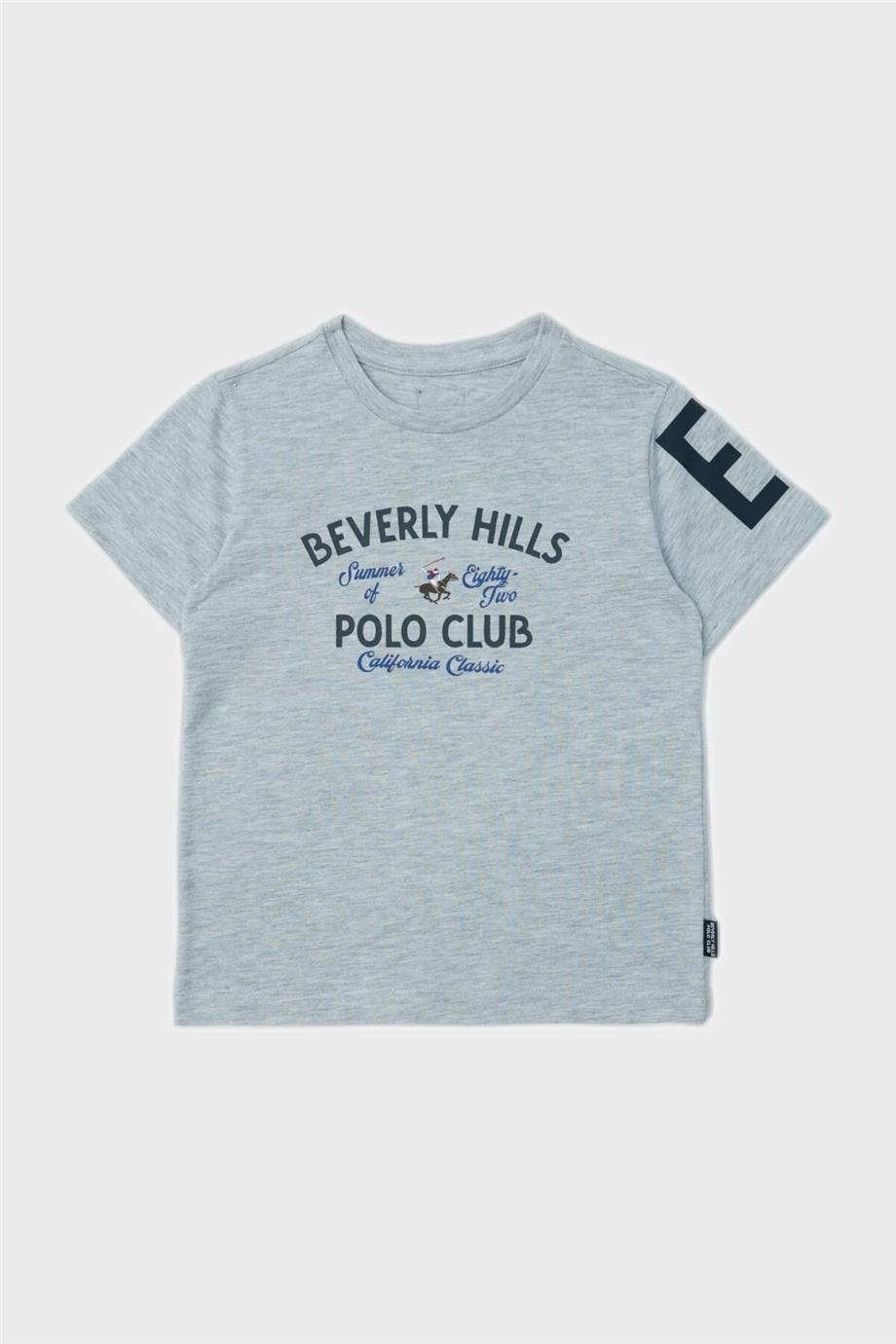 Beverly Hills Polo Club Erkek Çocuk Gri T-Shirt