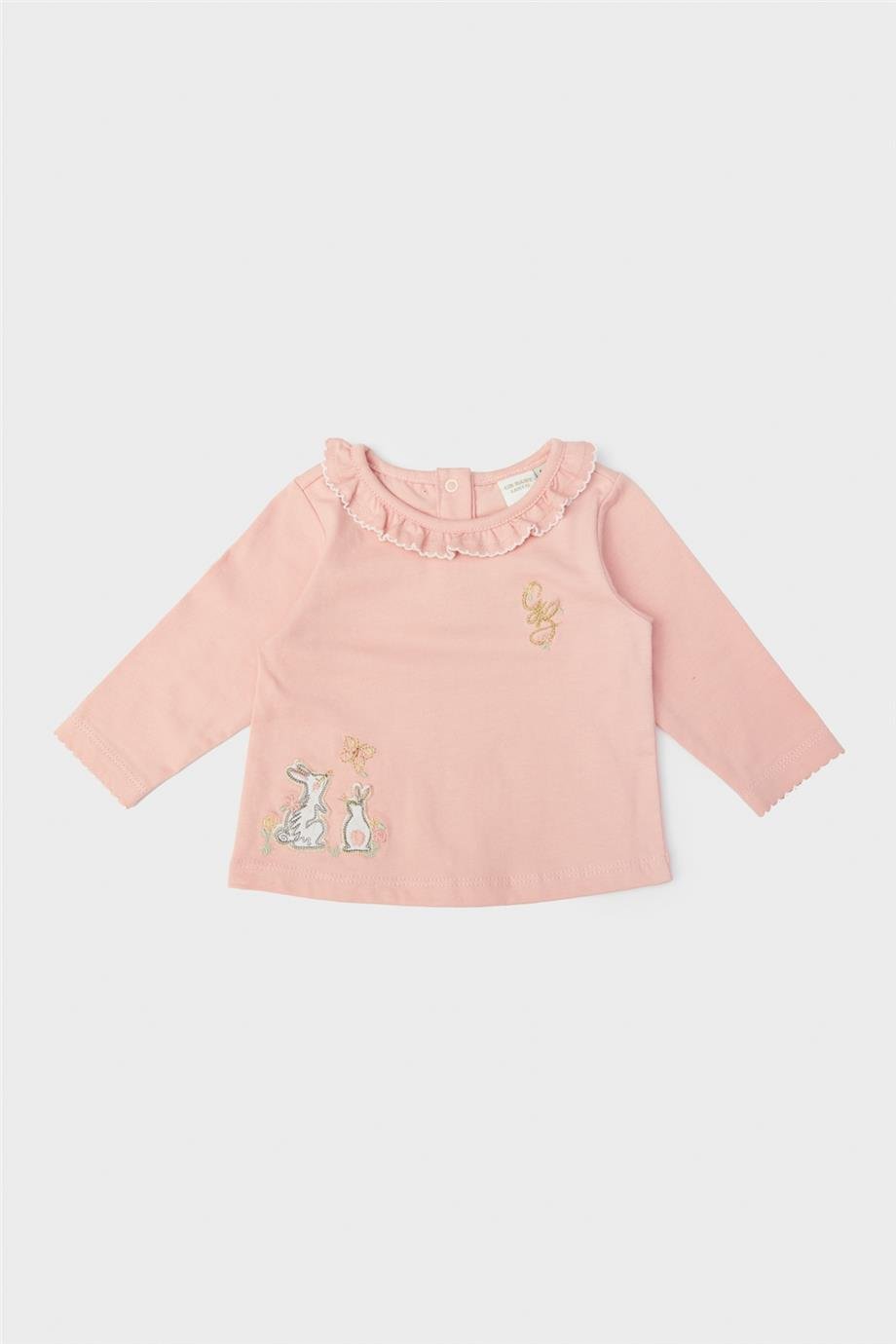 Layette Kız Bebek Pembe T-Shirt